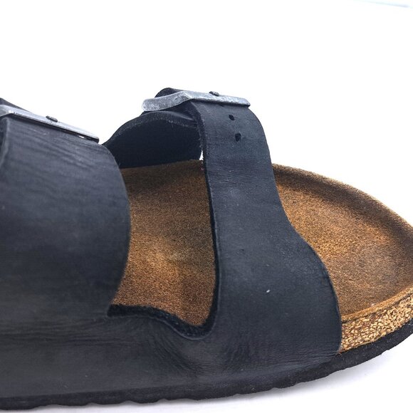 Birkenstock  Arizona Sfb Black Oil - Size 12 - Picture 8 of 14